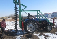 冬季挖坑機大馬力帶液壓腳車型安裝25500元